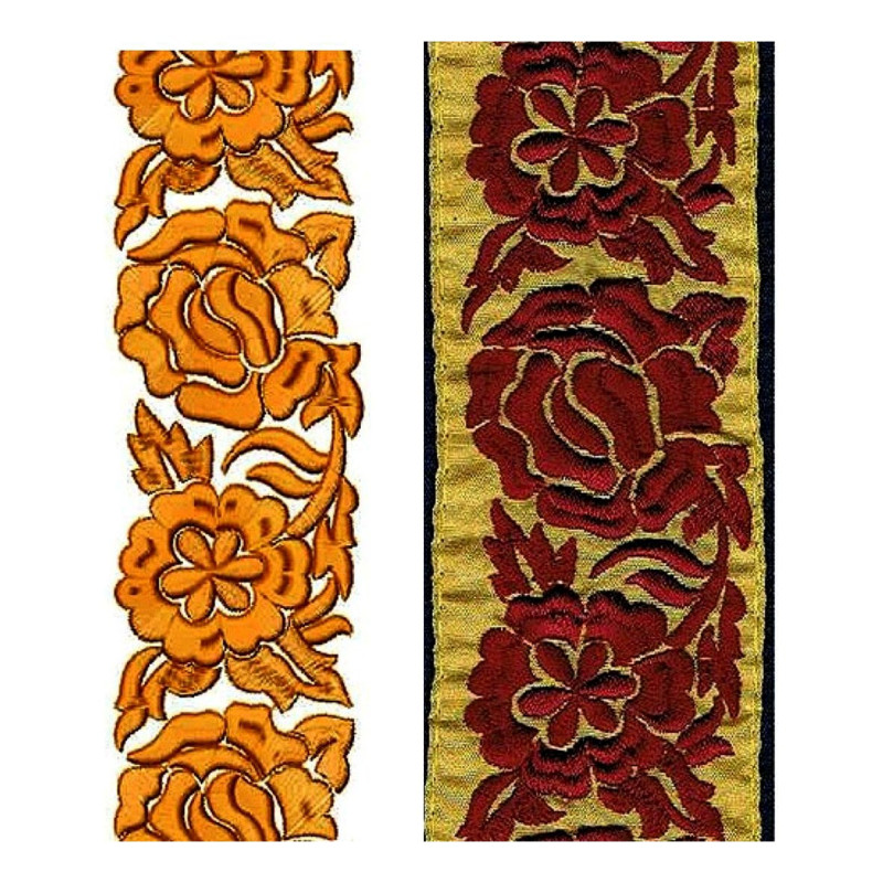 Anarkali Dress Embroidery Lace Design