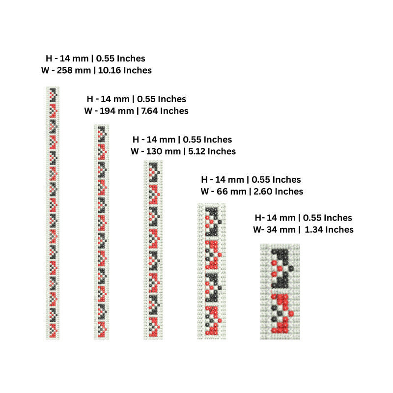 Authentic Ukrainian Ornamental Embroidery Design