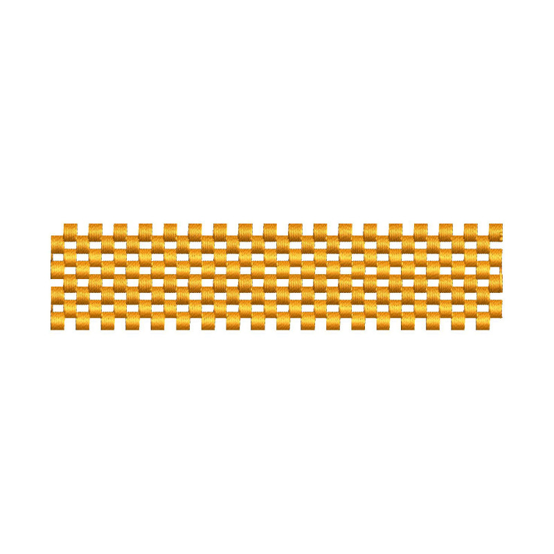 Basketweave Pattern Border Embroidery