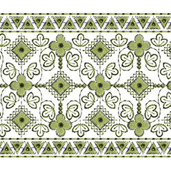 Boring Embroidery Border