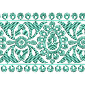 Bride Lace Brocade Embroidery Design