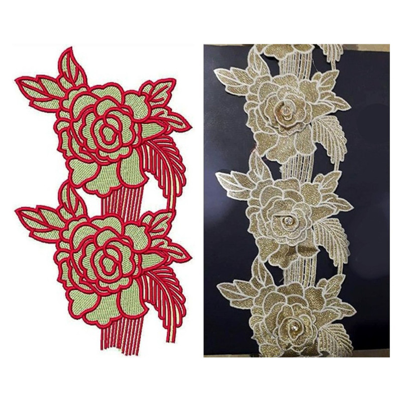 Designer Style Freestanding Embroidery Design 21118