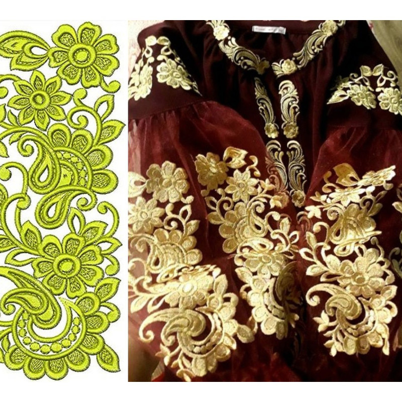 Eye Cathing Swiss Embroidery Lace Design