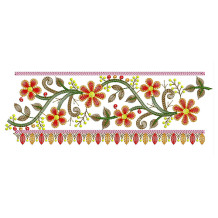 Floral Lace border Embroidery