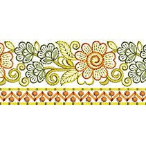 Floral Lace Embroidery Pattern