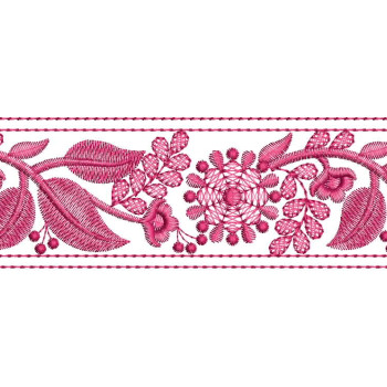 Floral leaves Embroidery Lace Pattern