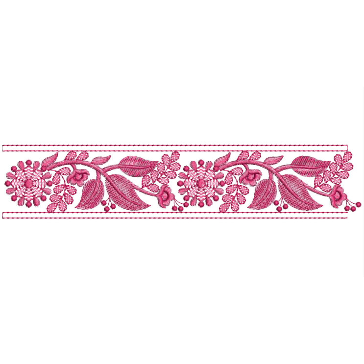 Floral leaves Embroidery Lace Pattern
