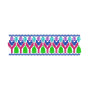 Geometric Fringe Trim Embroidery  design