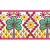 Indian Beautiful Art Embroidery Lace Design