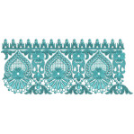 Jhumka Style Lace Embroidery