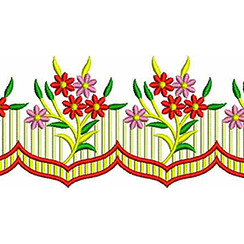 Lace Design For Saree