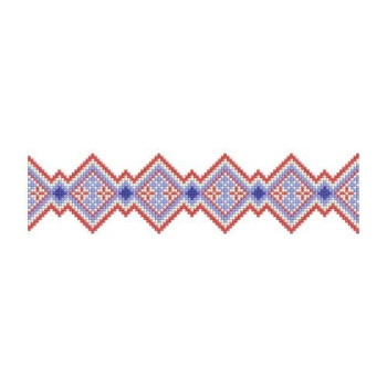 Long Traditional Ukrainian Border Embroidery