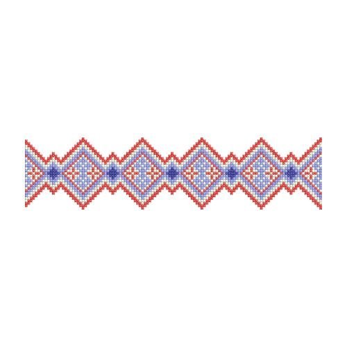 Long Traditional Ukrainian Border Embroidery
