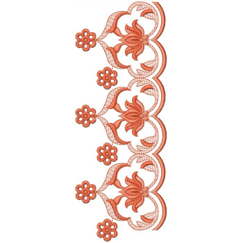 Lotus Embroidery Design 26351