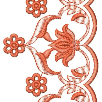 Lotus Embroidery Design 26351