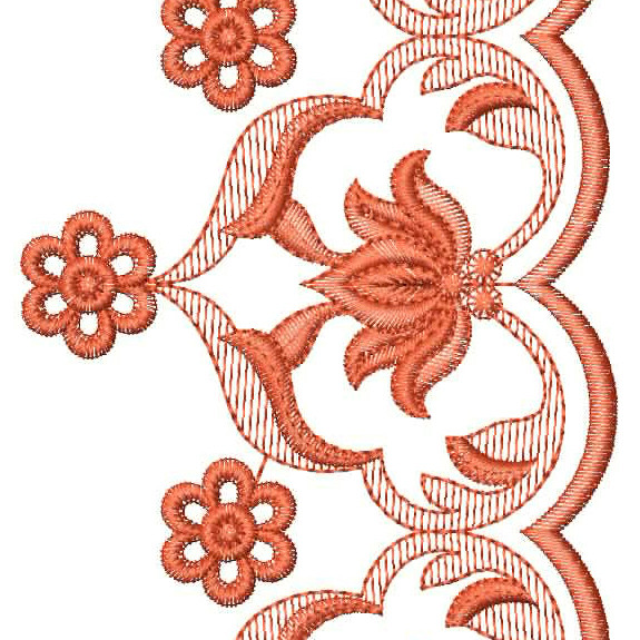 Lotus Embroidery Design 26351