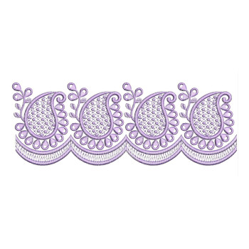 Machine Embroidery Cutwork Border Designs