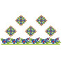Machine Embroidery Floral Border Designs