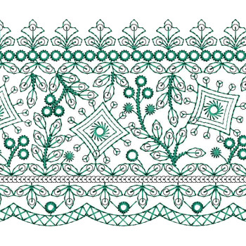 Machine Embroidery Sequins Design