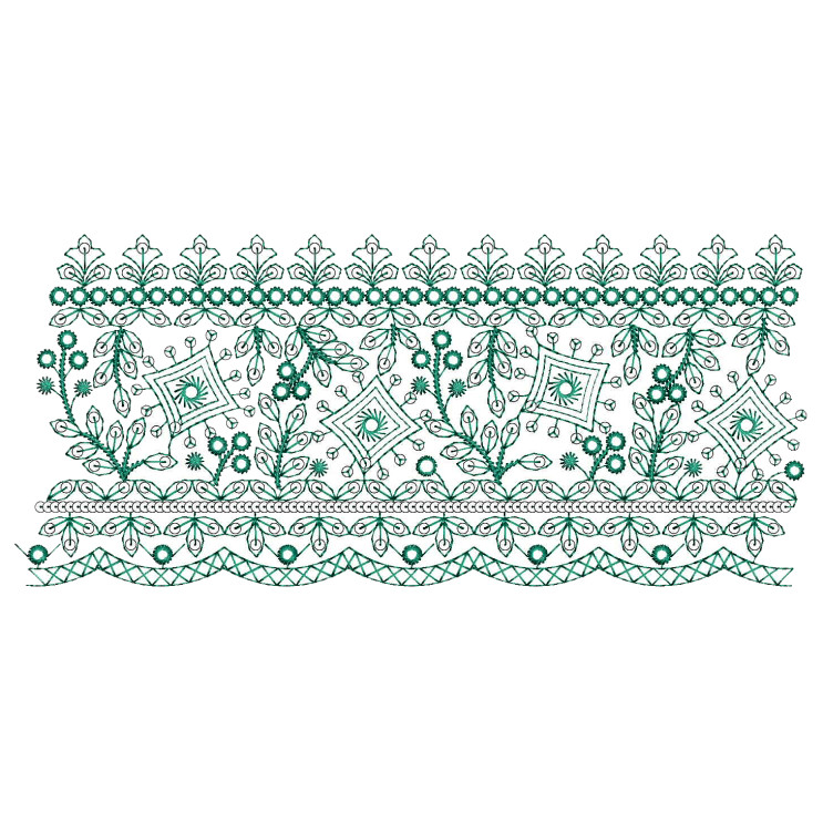 Machine Embroidery Sequins Design