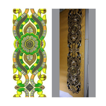 Mint Maxi Dress Embroidery Lace Design