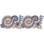 Multicolour Embroidery Lace Design