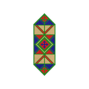 Modern Geometric Embroidery Design