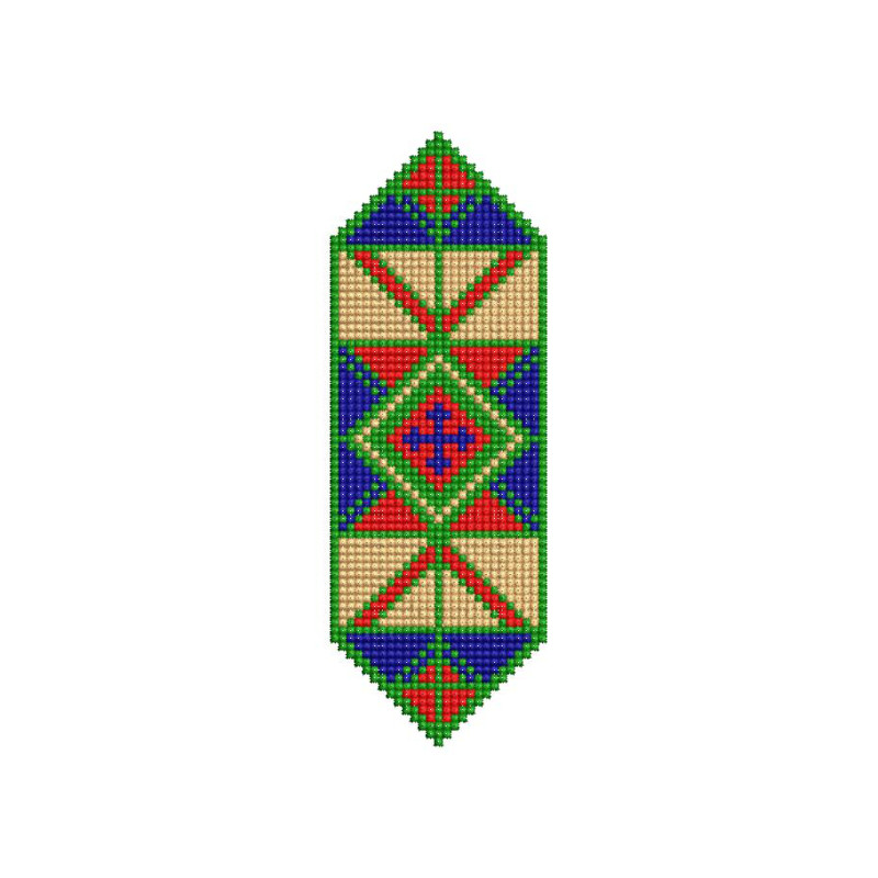 Modern Geometric Embroidery Design