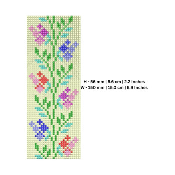 EmbDesignTube Springtime Floral Bead Loom Embroidery Design