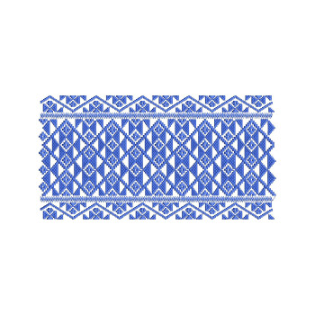  Elegant Ukrainian Geometric Border Embroidery 