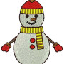 Free Snowman Face Embroidery Design