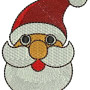 Santa Claus Christmas Machine Embroidery Design 12382
