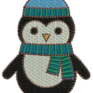 Penguin Machine Embroidery Designs 12393