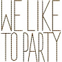Embroidery Party Text Design 12616