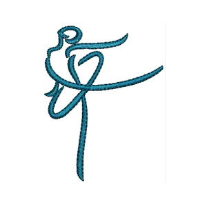 Silhouette Dancer Embroidery 12623