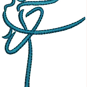 Silhouette Dancer Embroidery 12623