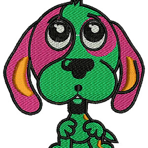 Lovely Dog T-Shirt Embroidery Design 16365