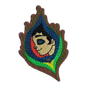 Krishna Embroidery Design 16366