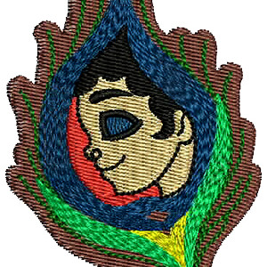 Krishna Embroidery Design 16366