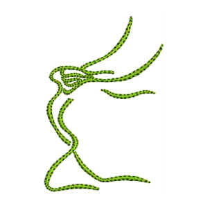 Rapper Hip Hop Silhouette Embroidery Design 17096