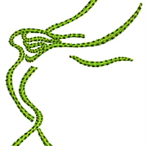 Rapper Hip Hop Silhouette Embroidery Design 17096