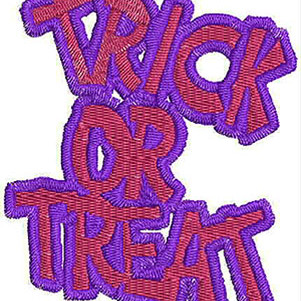Trick Or Treat Halloween Machine Embroidery 6816