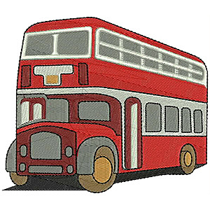 Bus Embroidery Design 8276