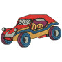 Retro Car Logo Embroidery Design 8299
