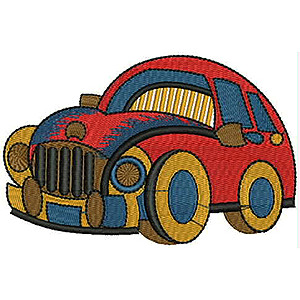 Antique Mini Car Embroidery Design 8300