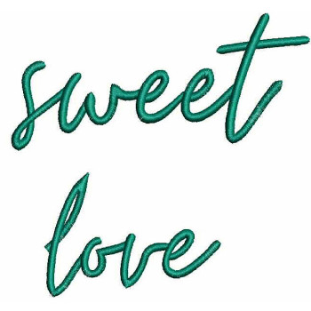Sweet Love Applique Embroidery Design 24775