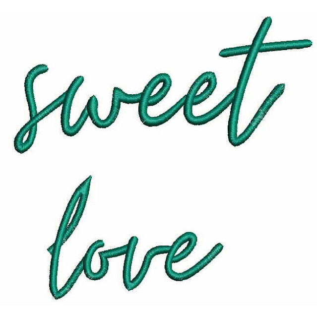 Sweet Love Applique Embroidery Design 24775