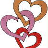 Valentine Love Heart Embroidery Design 25253