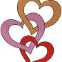 Valentine Love Heart Embroidery Design 25253