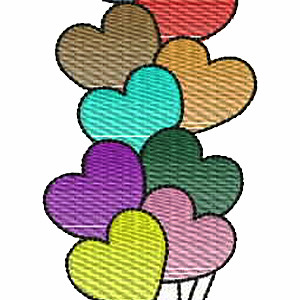 Beautiful Valentine's Love Day Embroidery Design 25258